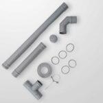 kit installazione pellet grigio marmo